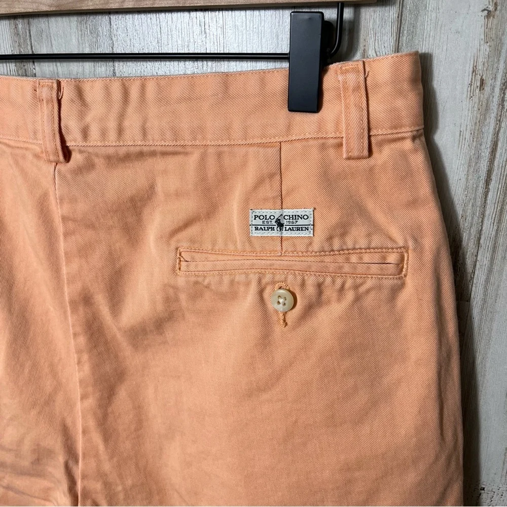 Vintage Polo Ralph Lauren Pastel Orange Chino Shorts‎ 9